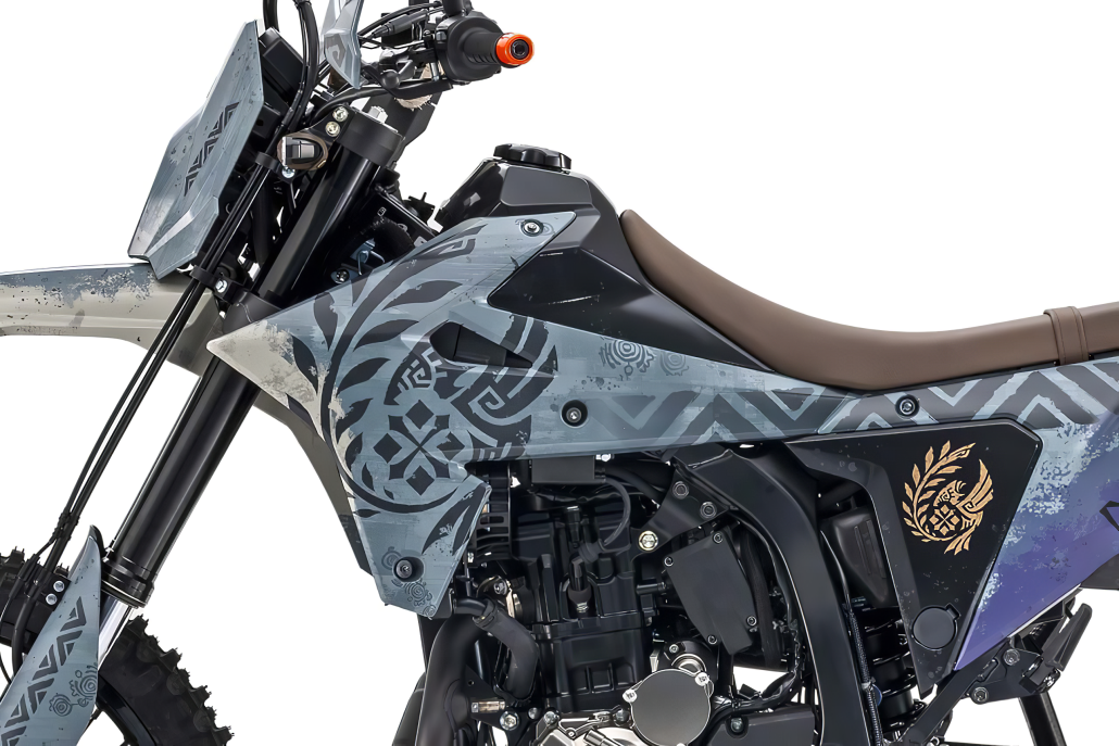Suzuki showcases DR-Z4S and Jimny Nomad in Monster Hunter design at Monster Hunter Festa '26 1 Suzuki DR Z4S Monster Hunter Wilds Edition 2 1