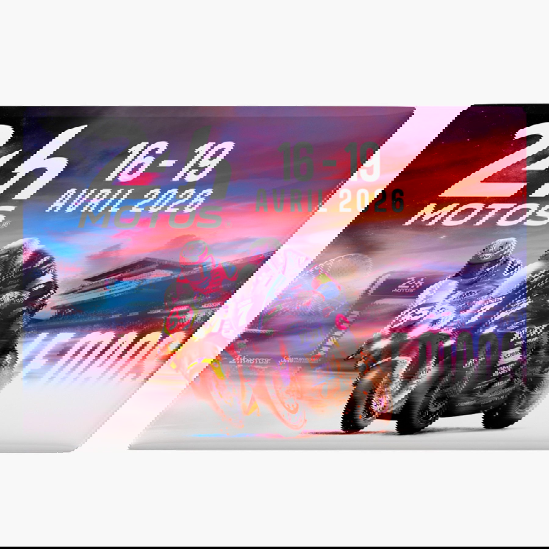 24 Heures Motos 2026 – Offizielles Plakat der 49. Ausgabe des 24-Stunden-Motorradrennens in Le Mans