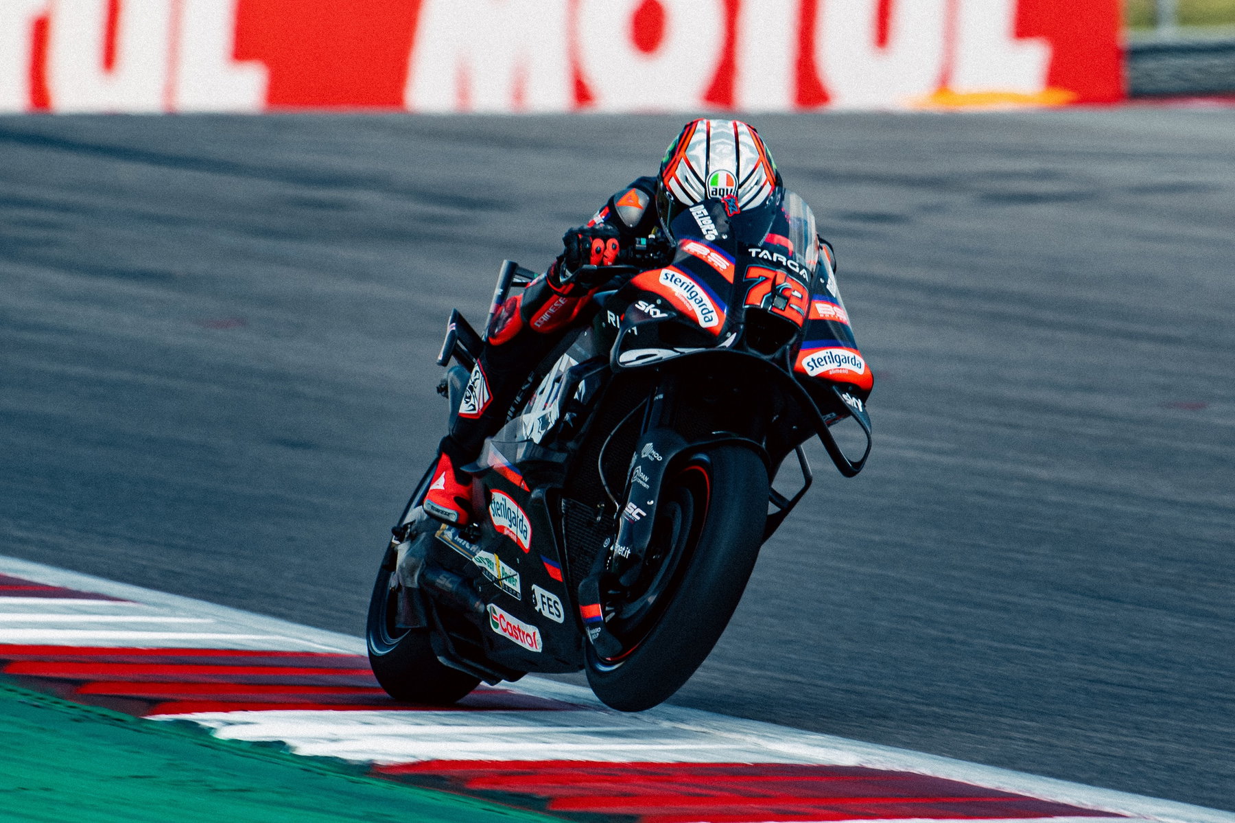 Trackhouse Aprilia RS-GP Nummer 73 auf der Strecke – MotoGP Americas GP COTA 2026