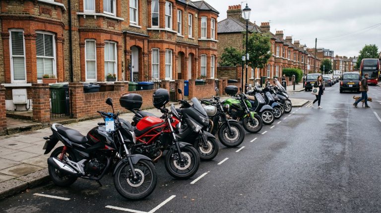 hackney motorrad parkgebuehren london 01