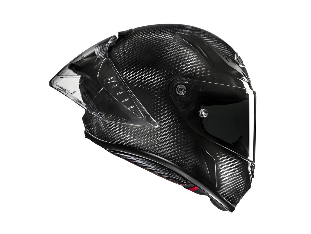 HJC RPHA 1 V2 Carbon: MotoGP Helmet with FIM-02 Standard from 749 Euros 3 HJC RPHA 1 V2 Carbon 2026 – Seitenansicht rechts, Belüftungsöffnungen, klares Visier