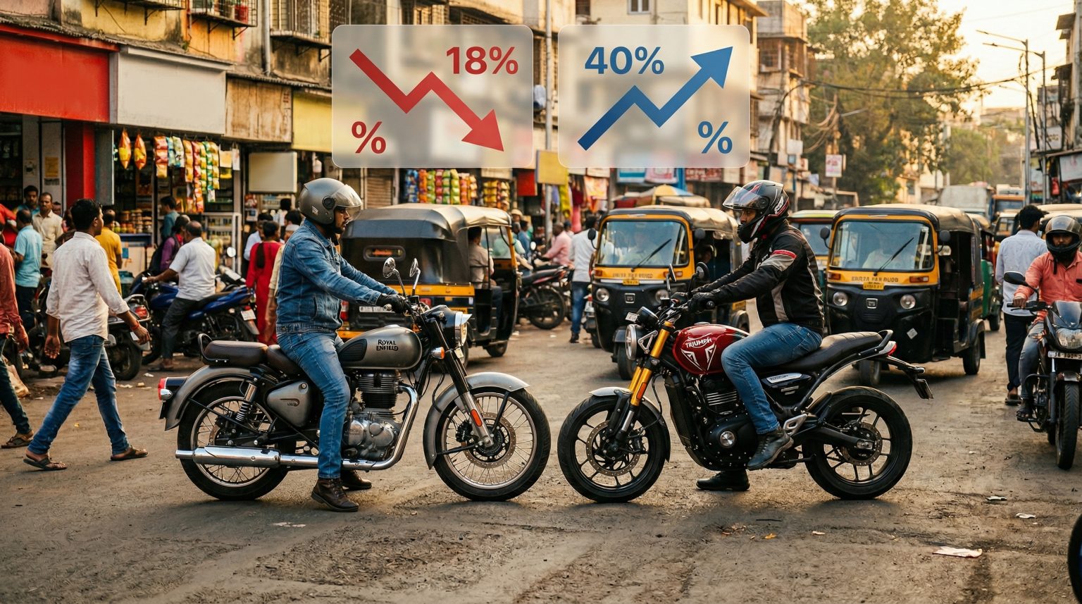 indiens gst reform spaltet den motorradmarkt 400 cm3 bikes koennten weltweit teurer werden