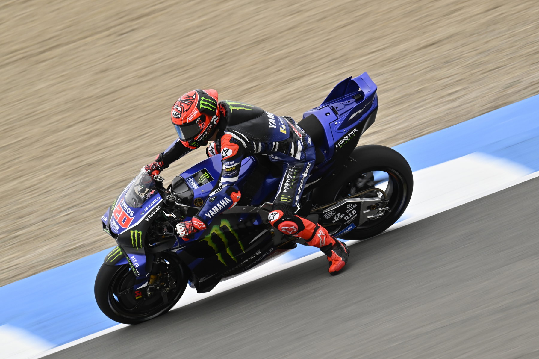 Fabio Quartararo auf der Yamaha YZR-M1 Seitenansicht – MotoGP Spanien GP Jerez 2026
