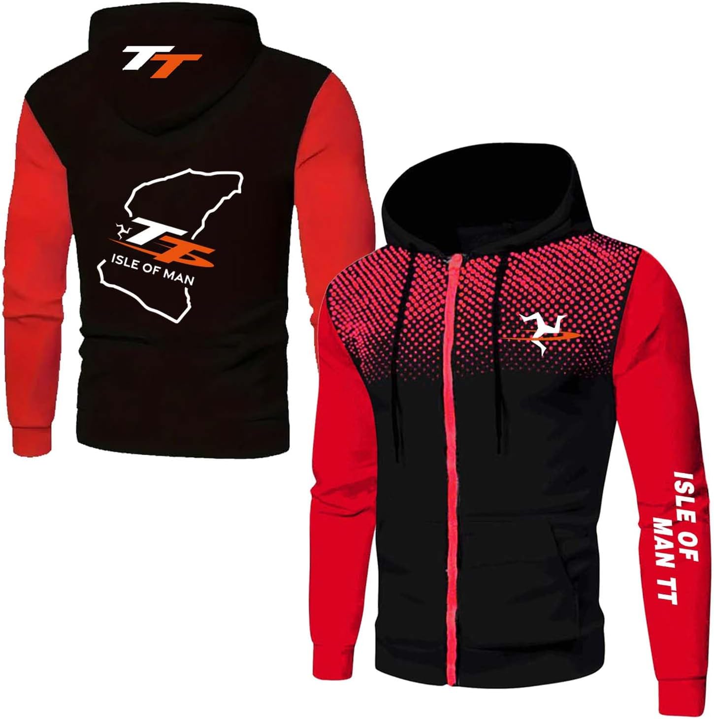Isle of Man TT 2024: Die Spannung steigt mit der Startnummernvergabe 2 Isle of Man TT Hoodie Kontrastfarben