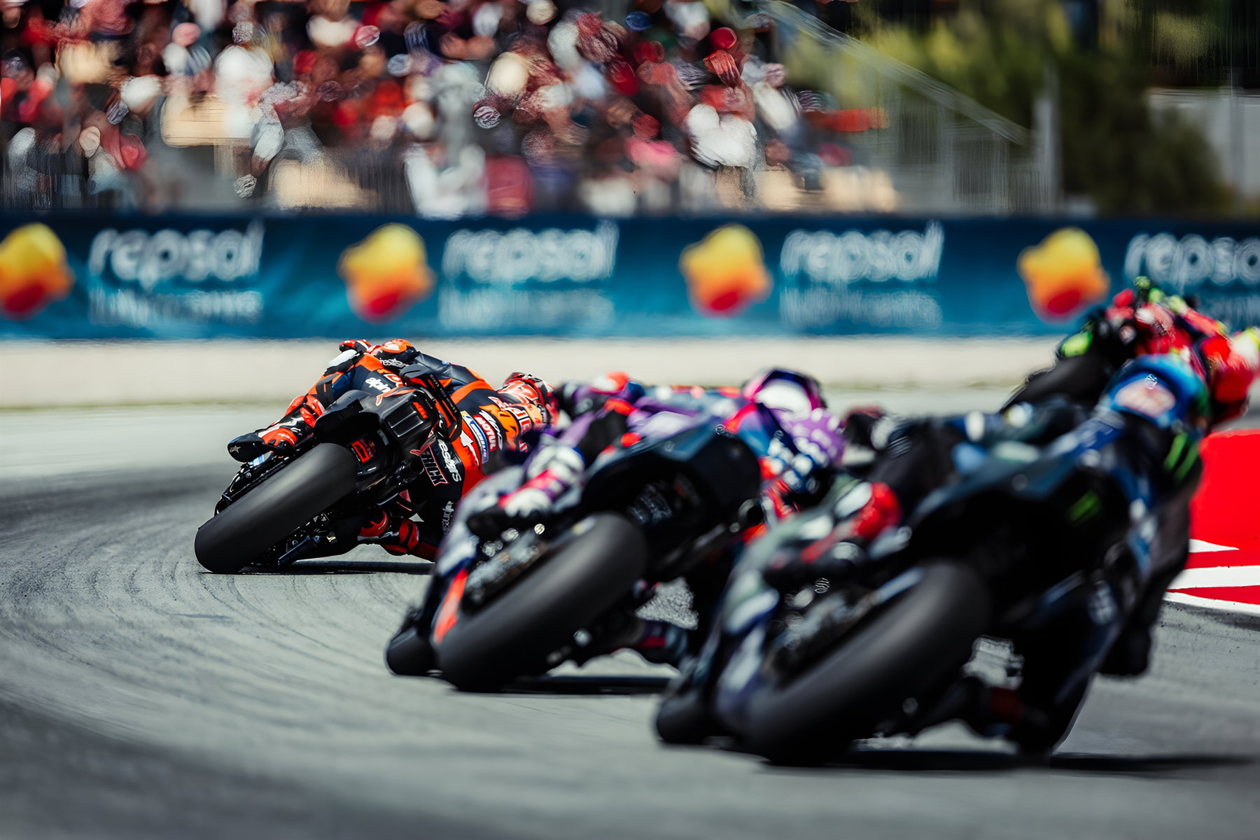 KTM Factory Racing Remains Off Limits: Why Mattighofen Turned Down Over 100 Million Euros 3 Maverick Vinales on the KTM RC16 at lean angle – MotoGP Catalunya GP Barcelona 2026
