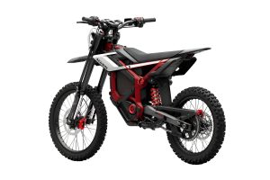 Segway Xaber 300 2026 – Studioaufnahme Shred Velvet, Schrägansicht von rechts vorn, weißer Hintergrund