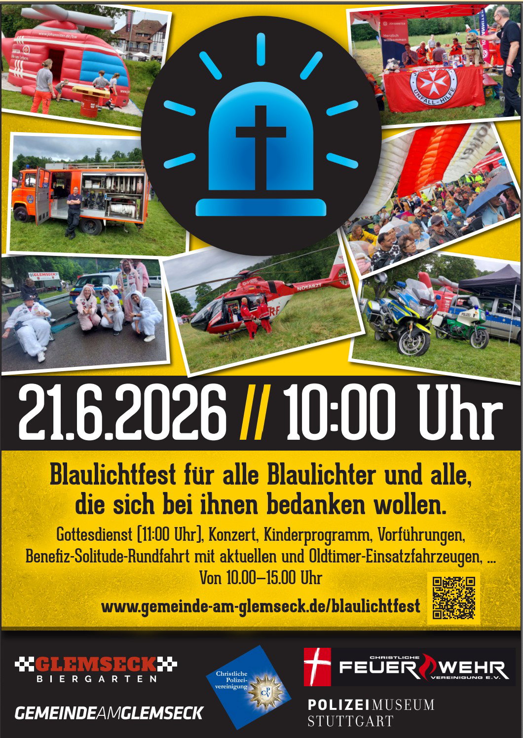 Blaulichtfest und Blaulichtgottesdienst Glemseck – 2026 1 2026 Blaulichtfest