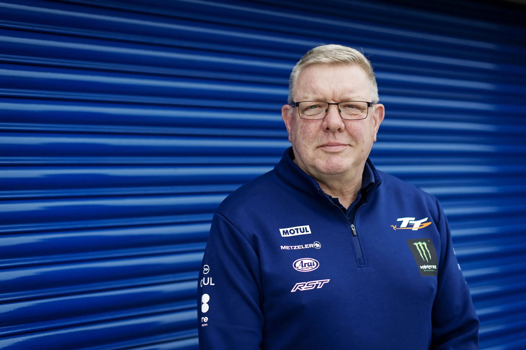 Isle of Man TT Reviews Future of Sidecar Class After Serious Accidents 1 Gary Thompson MBE BEM, Clerk of the Course at the Isle of Man TT, wearing an official TT pullover – Isle of Man TT 2026