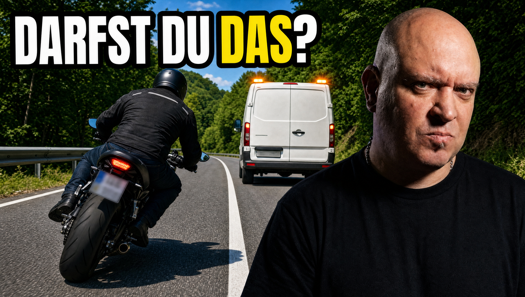 Rote Ampel, Hupe, Sperrlinie: Was Motorradfahrer wirklich dürfen 03 darfst du das v4 heck nah