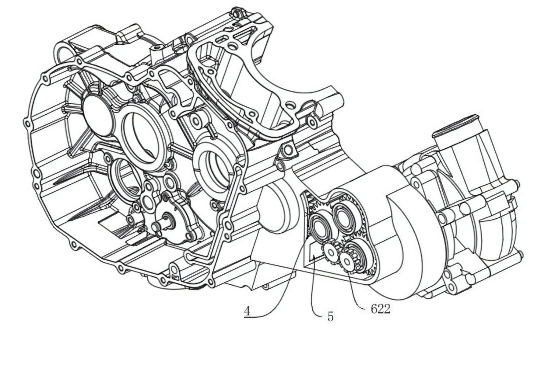 Benda Kompressor-Patent 2026 – Explosionszeichnung von Motorgehäuse und Kompressor-Antrieb