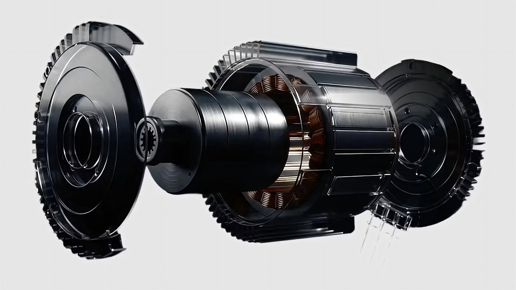 Ultraviolette X-47 Venom 2026 – Elektromotor UV LightFury als freigestellte Detailansicht mit Stator und Gehäuse