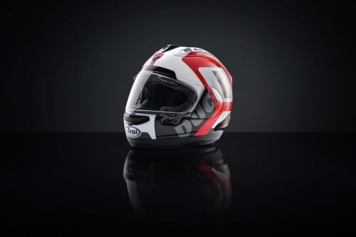 Ducati Performance Arai Helm schraeg vorne links mit Visier – Ducati Superleggera V4 Centenario 2027