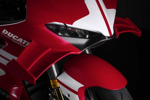 Ducati Superleggera V4 Centenario 2027 Frontverkleidung mit Scheinwerfer und Winglet – Ducati Schriftzug