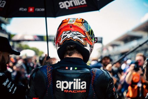 Marco Bezzecchi Rückenansicht auf der Startaufstellung – MotoGP Catalunya GP Barcelona 2026