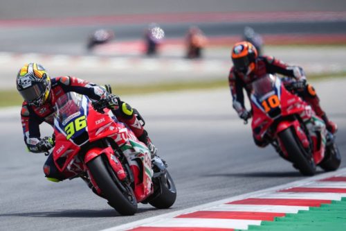 Joan Mir vor Luca Marini auf Honda RC213V – MotoGP Catalunya GP Barcelona 2026