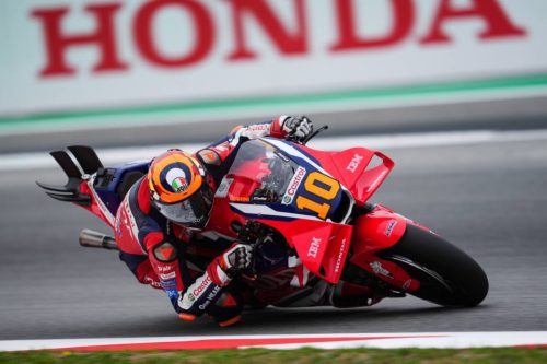 Luca Marini auf der Honda RC213V in Fahrt – MotoGP Catalunya GP Barcelona 2026