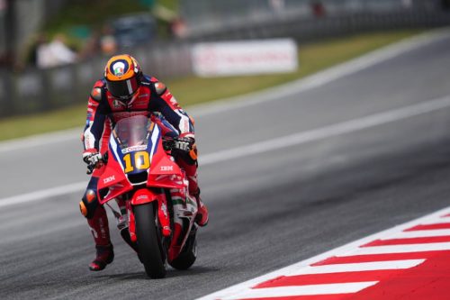 Luca Marini auf der Honda RC213V am Kurveneingang – MotoGP Catalunya GP Barcelona 2026