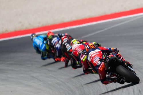 Luca Marini führt Gruppe an auf der Honda RC213V – MotoGP Catalunya GP Barcelona 2026