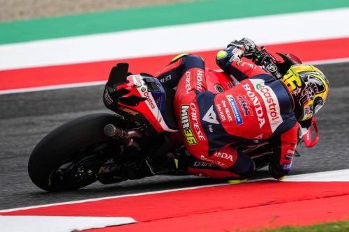 Joan Mir auf der Honda RC213V auf der Strecke – MotoGP Italien GP Mugello 2026