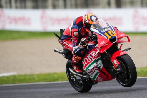 Luca Marini auf der Honda RC213V auf der Strecke – MotoGP Italien GP Mugello 2026
