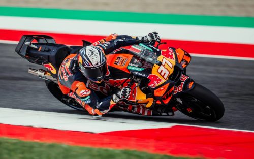 Pedro Acosta auf der KTM RC16 in der Kurve – MotoGP Italien GP Mugello 2026