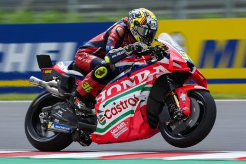 Joan Mir auf der Honda RC213V in der Castrol-Lackierung, Nahaufnahme – MotoGP Ungarn GP Balaton Park 2026