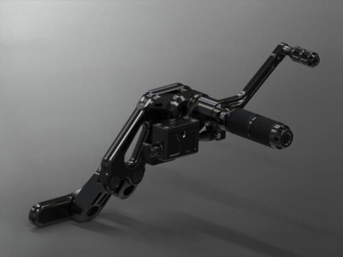 Motorrad Fußrastenanlage Harley Softail Modelle MW-8 Wunderkind Bremsseite_300dpi