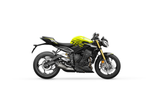 Street Triple Moto 2 Edition_MY23_Triumph Racing Yellow Seat Pillion_RHS