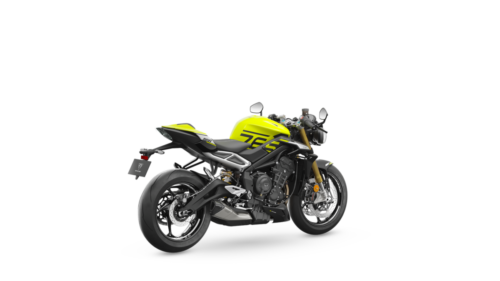 Street Triple Moto 2 Edition_MY23_Triumph Racing Yellow_AngleLHS