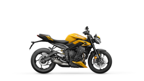 Street Triple RS_MY23_Cosmic Yellow Seat Pillion_RHS