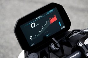 BMW F 450 R 2027 – 6,5-Zoll-TFT-Display mit Drehzahlband-Anzeige im Fahrmodus Dynamic