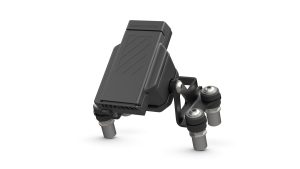 BMW F 450 R 2027 – Smartphone-Halterung ConnectedRide Cradle aus dem Zubehör, Studioaufnahme auf weißem Hintergrund