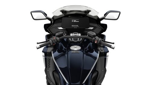 BMW K 1600 Bagger 2027 Edition II in Imperialblau metallic – Cockpit mit TFT-Display, Lenker und getöntem Windschild