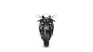 Honda CBR600RR 2027 in Matt Ballistic Black Metallic – Studioaufnahme, Heckansicht