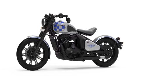 Jawa All Stars 42 Bobber 2026 in Mystic Copper - reales Studiofoto, Seitenansicht
