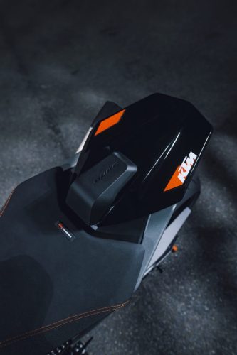 KTM 790 Duke 2027 – Detailaufnahme des vorderen Kotflügels