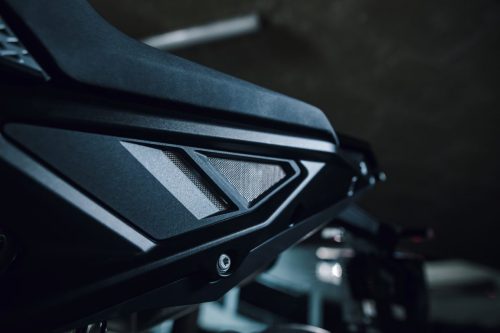 KTM 790 Duke 2027 – Detailaufnahme der LED-Scheinwerfermaske an der Front