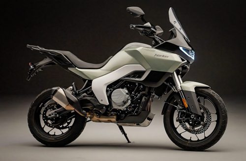 Norton Atlas GT 2026 – Mittelklasse-Adventure-Tourer in Grün, Seitenansicht mit Gussrädern und 17-Zoll-Bereifung