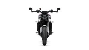 Yamaha XSR900 2027 – Studioaufnahme Frontansicht in Neon White